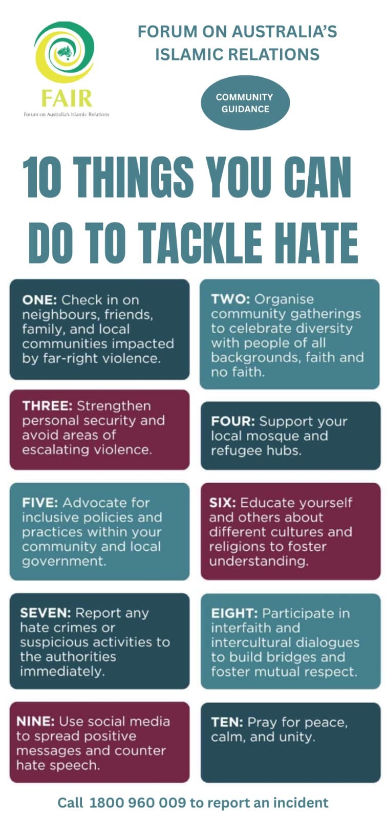 10 Things You Can Do to Tackle Hate